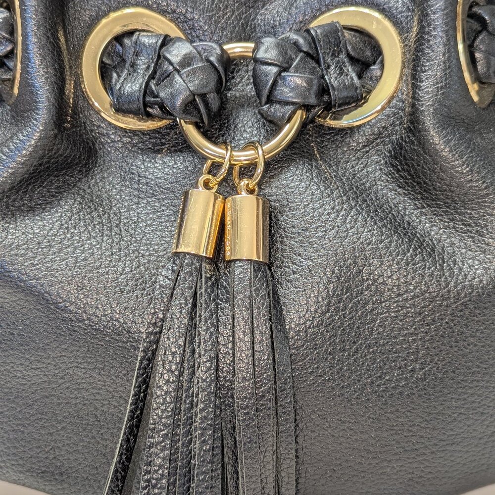 Michael Kors trendy black leather bag. EUC! No callouts! - Picture 2 of 6